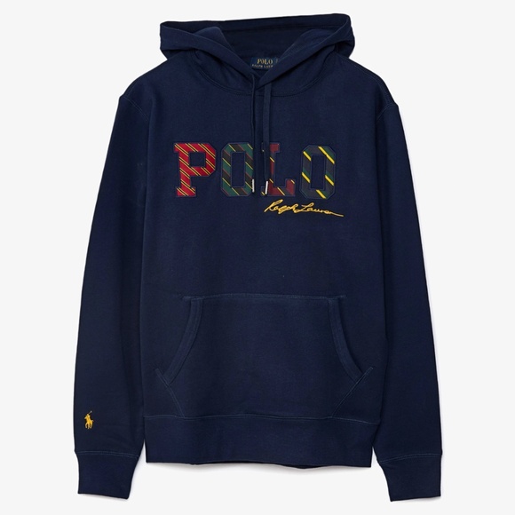 $148 NWT Polo Ralph Lauren Blue Patch Boston Common Hooded Sweatshirt size XXL - Picture 1 of 7